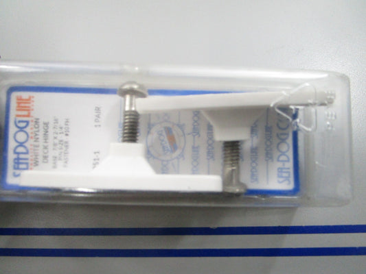 *NEW* 0810 Sea-Dog White Nylon Deck Hinge 273251-1