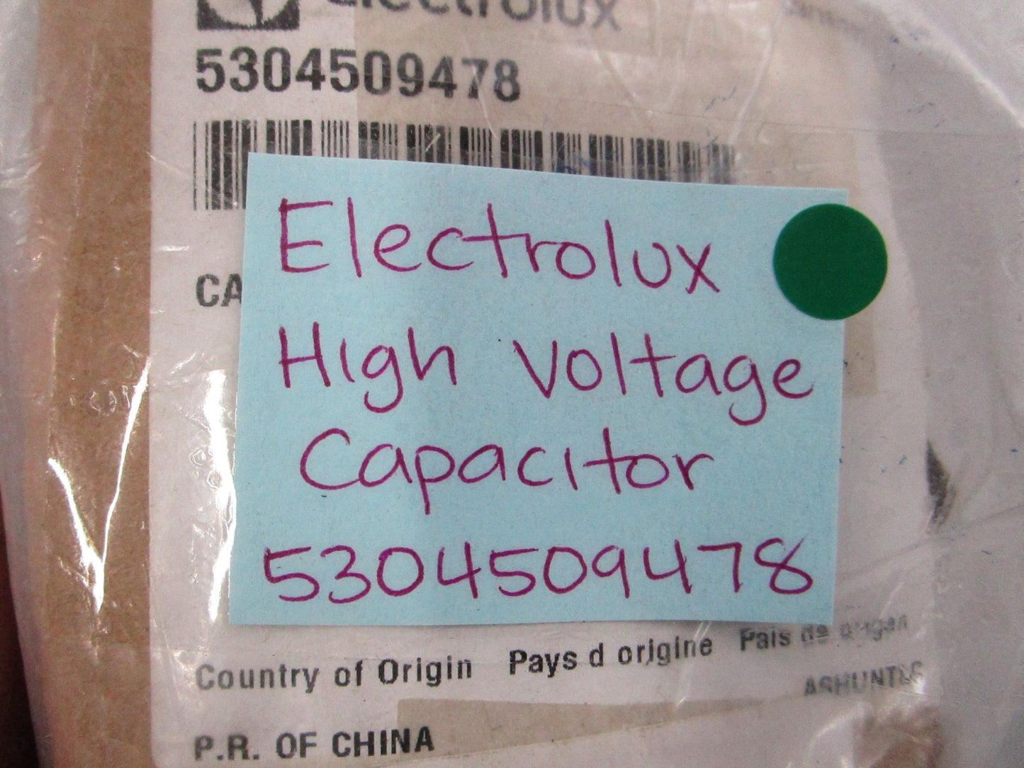 Electrolux Frigidaire NEW OEM Microwave HV Capacitor 5304509478 NOS 0810
