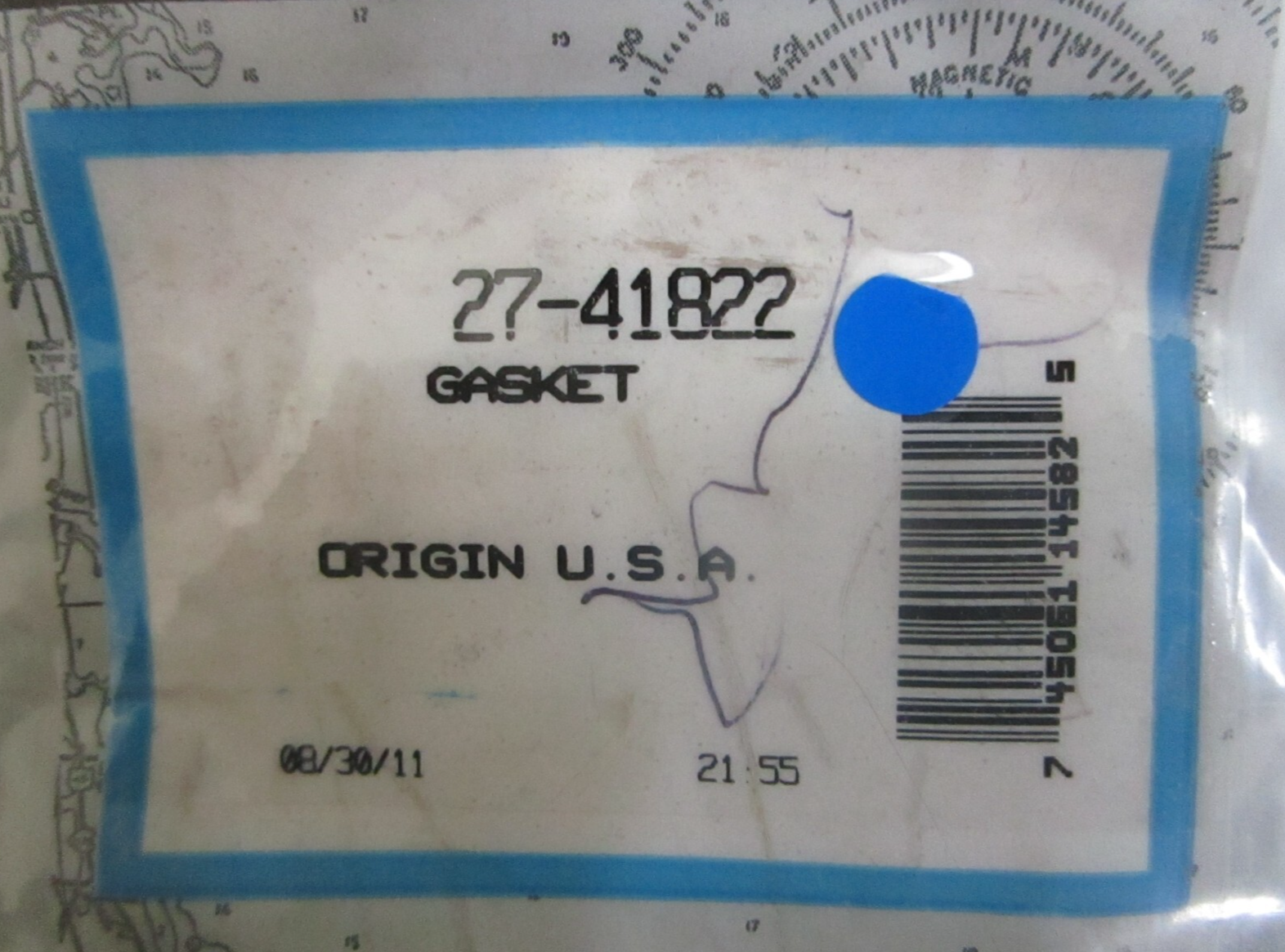 *NEW OEM* 0810 Mercury Quicksilver Gasket 27-41822
