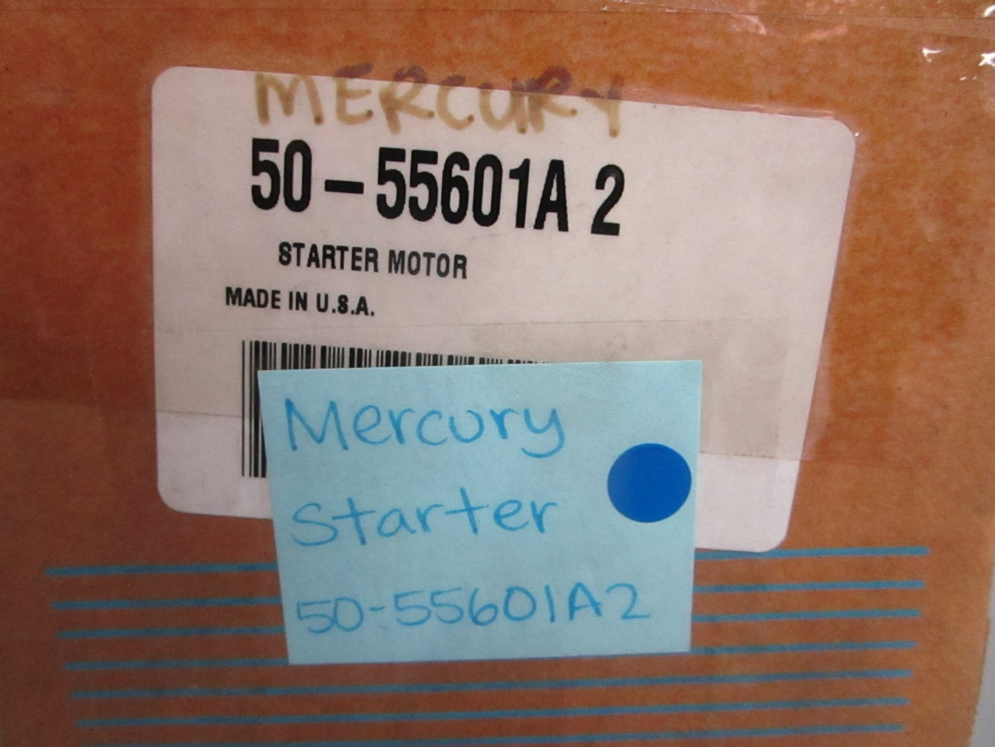 NEW OEM 50-55601A2 Mercury Quicksilver Starter Motor 0820