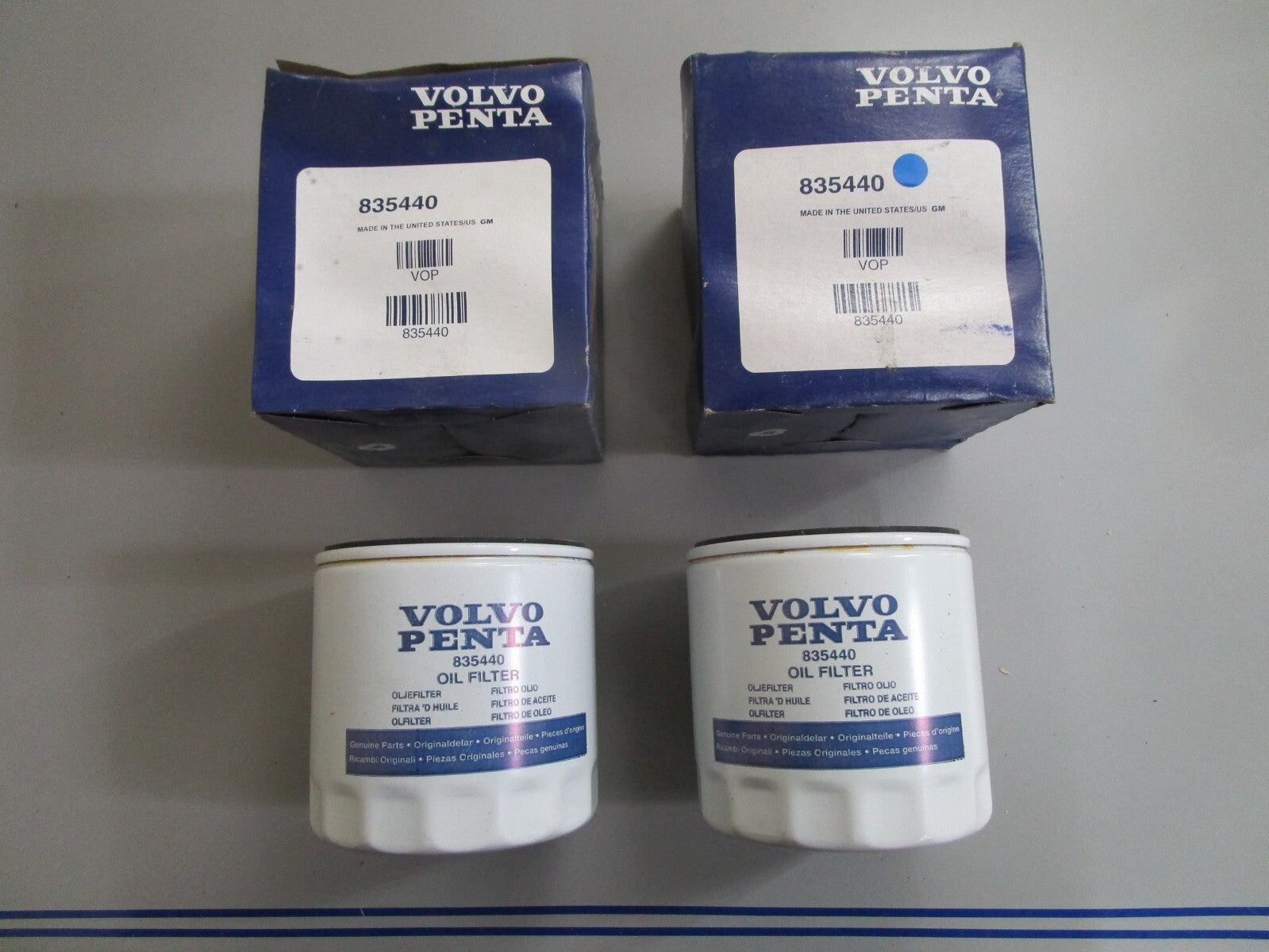 *NEW OEM* (LOT OF 2) 0820 Volvo Penta Oil Filter 835440