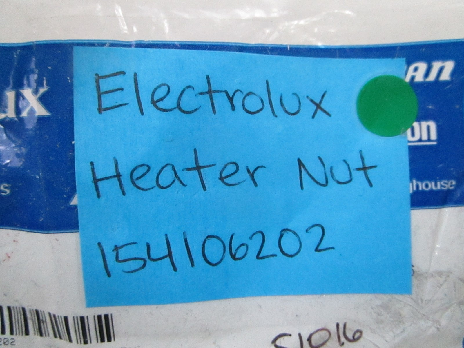 NEW OEM 154106202 Electrolux Heater Nut 0810