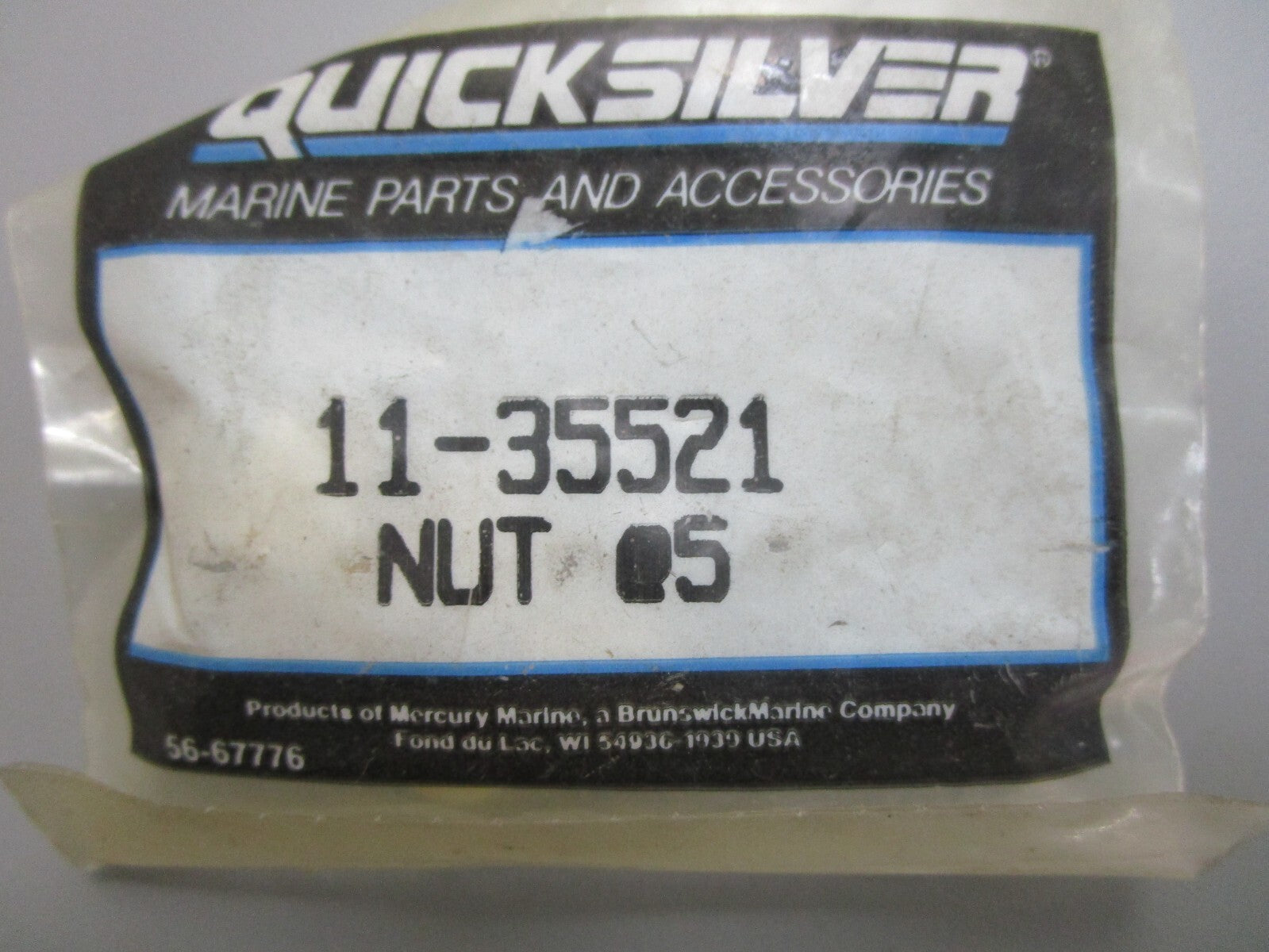 *NEW OEM* (LOT OF 5) 0810 Mercury Quicksilver Nut 11-35521