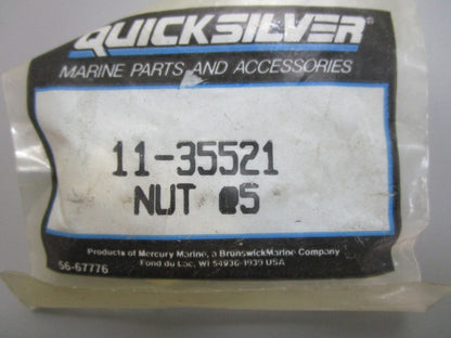 *NEW OEM* (LOT OF 5) 0810 Mercury Quicksilver Nut 11-35521