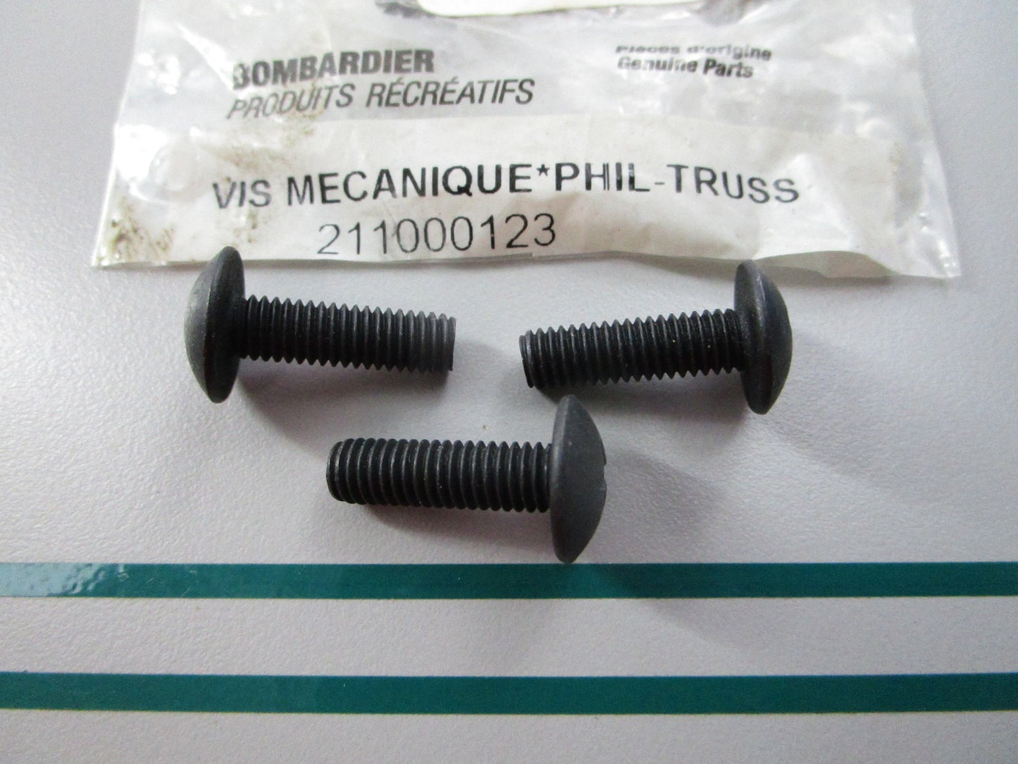 NEW OEM (LOT OF 3) 211000123 BRP Screw 0810