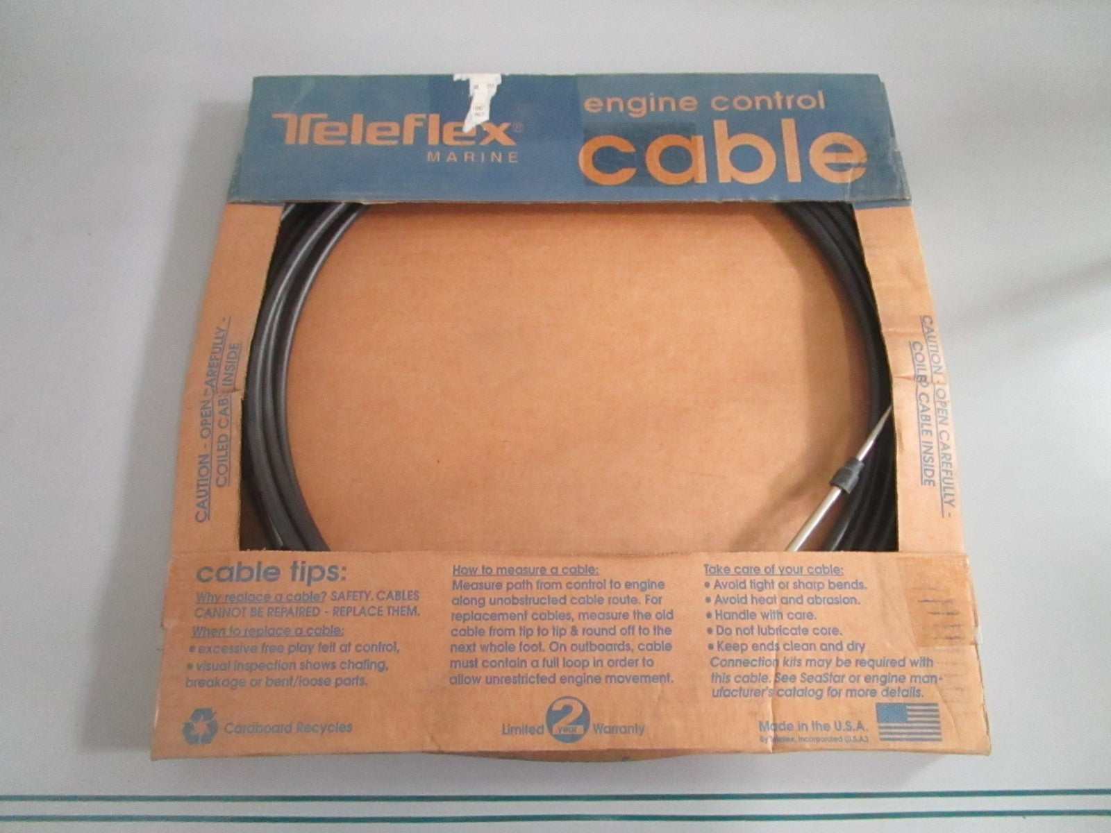 NEW OEM CCX63327 Teleflex 27' Control Cable 0820