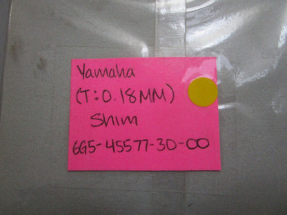 *NEW OEM* 0810 Yamaha (T:0.18MM) Shim 6G5-45577-30-00