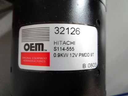 NEW 32126 OEM 12V Starter For: S114-555 Hitachi 0820
