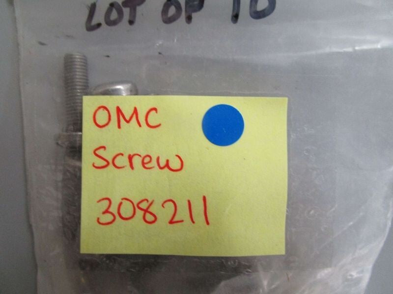 *NEW OEM* (LOT OF 10) 0770 OMC Johnson Evinrude Screw 308211 0308211