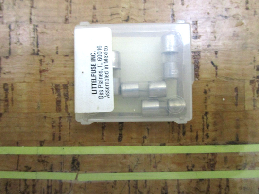 *NEW* (LOT OF 5) 0750 LittleFuse GLASS FUSE TUBE AGA20
