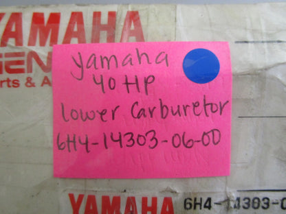 *NEW OEM* 0820 Yamaha 40HP Lower Carburetor 6H4-14303-06-00