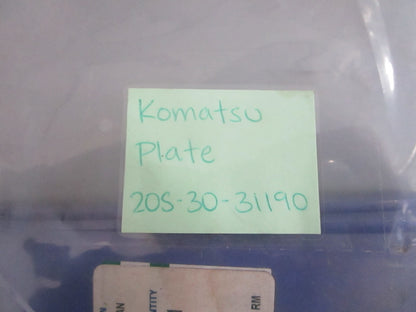 *NEW OEM* 0820 Komatsu Plate 20S-30-31190
