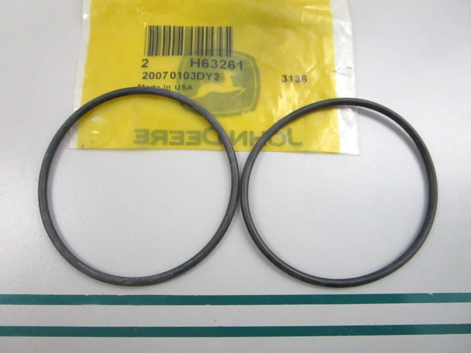 NEW OEM (LOT OF 2) H63261 John Deere O-Ring 0810