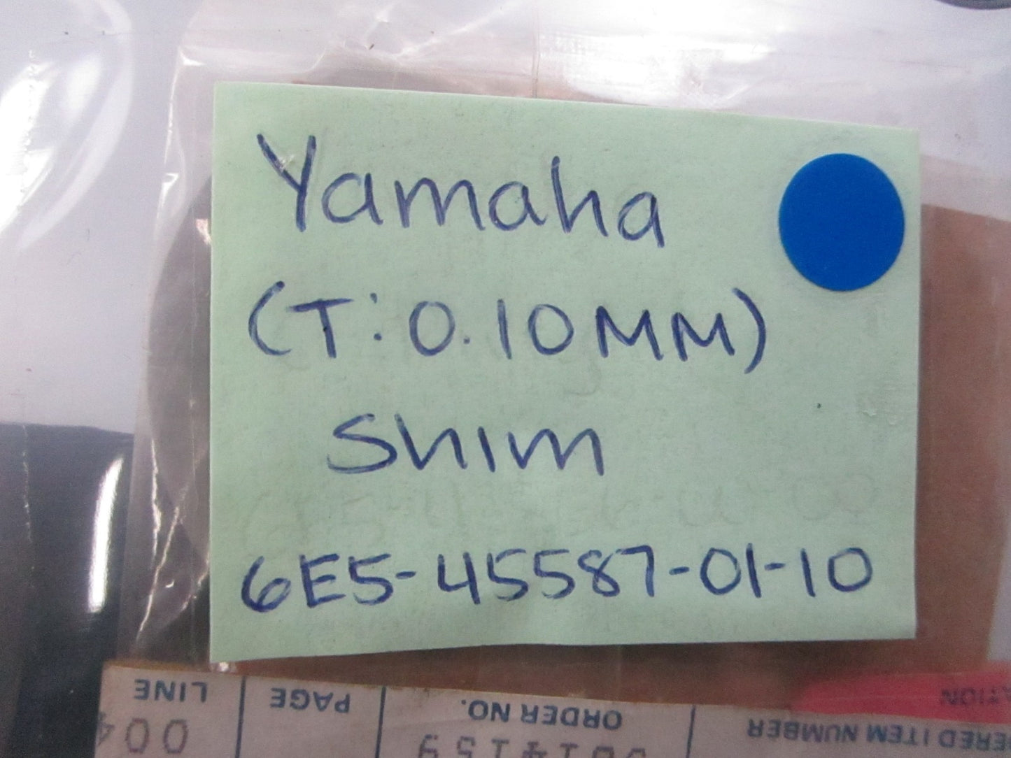 *NEW OEM* 0810 Yamaha (T:0.10MM) Shim 6E5-45587-01-10