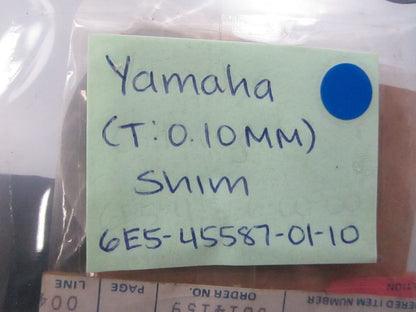 *NEW OEM* 0810 Yamaha (T:0.10MM) Shim 6E5-45587-01-10