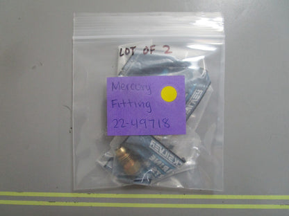 *NEW OEM* (LOT OF 2) 0810 Mercury Quicksilver Fitting 22-49718