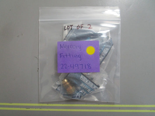 *NEW OEM* (LOT OF 2) 0810 Mercury Quicksilver Fitting 22-49718