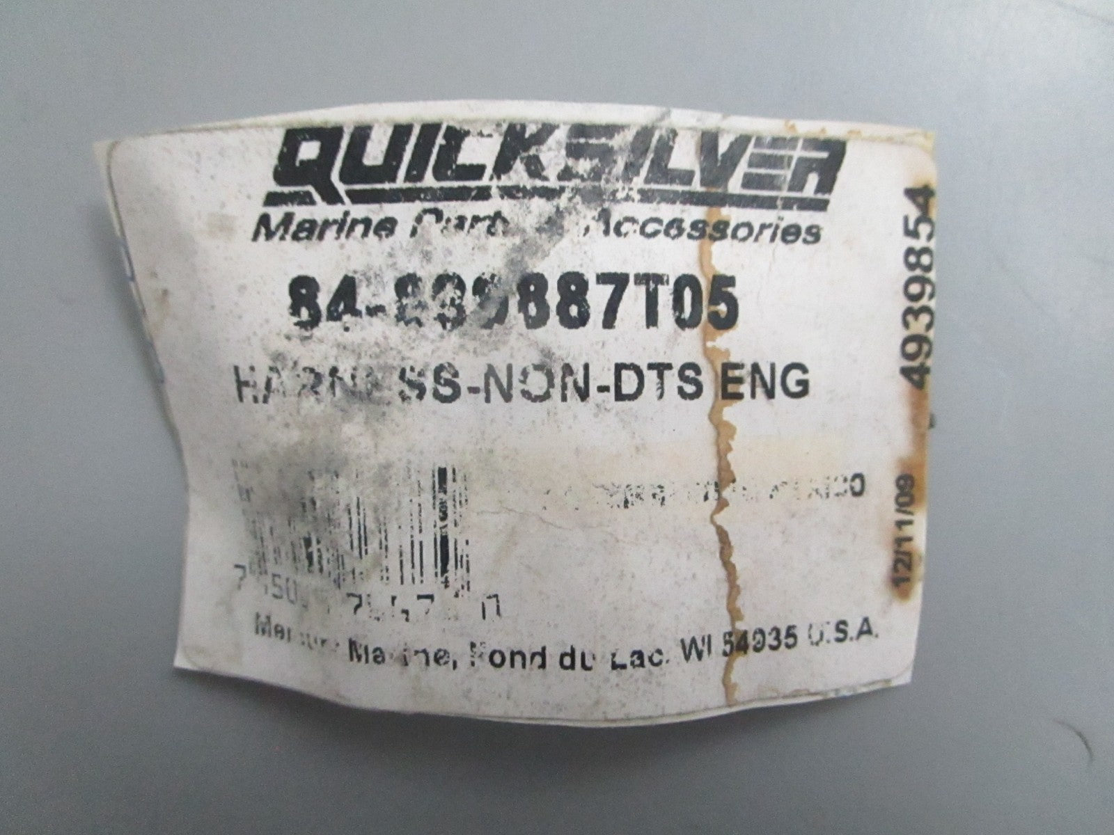 *NEW OEM* 0820 Mercury Quicksilver Non-DTS Engine Harness 84-899887T05