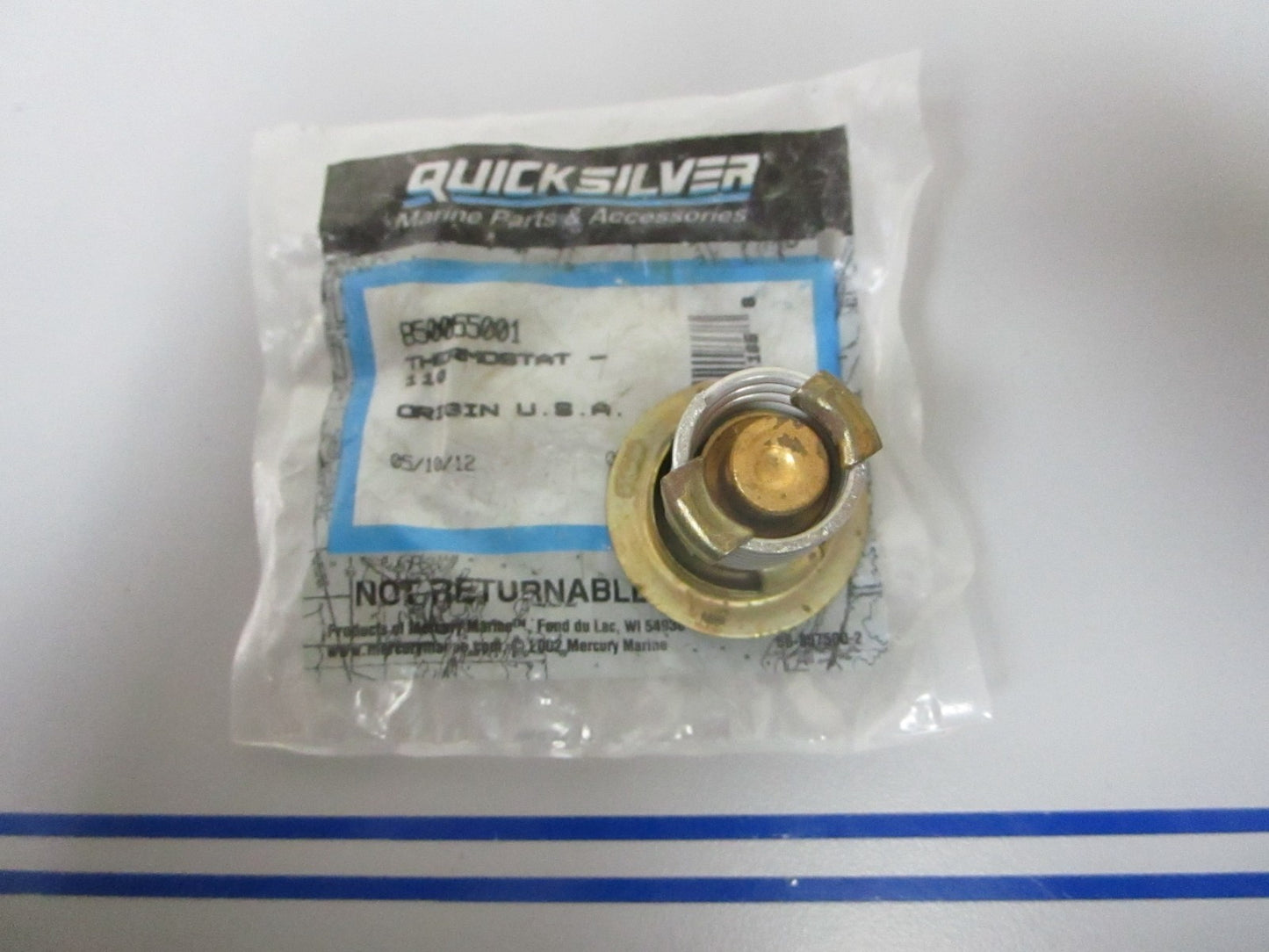 NEW OEM 850055001 Mercury Quicksilver 110° Thermostat Assembly 0720
