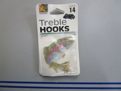 *NEW* 0770 Danielson Size 14 Treble Hooks 582SP-14