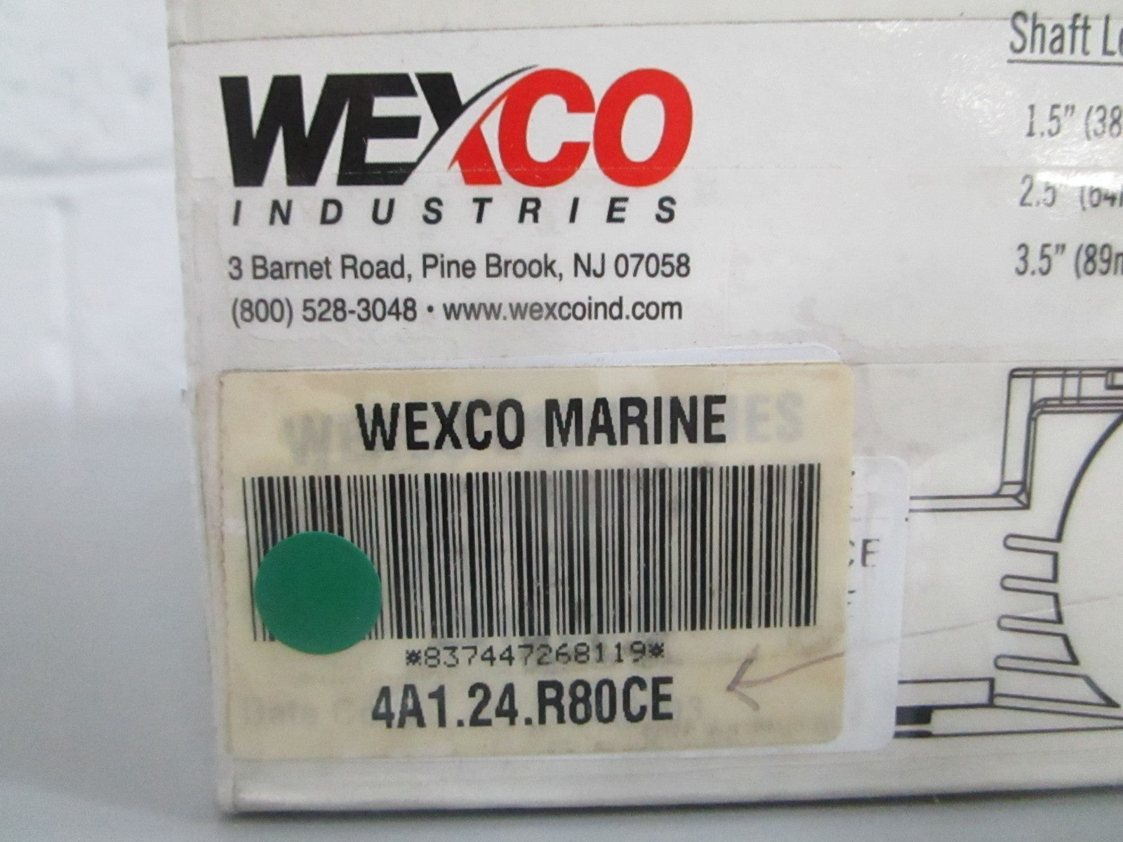 NEW OEM 4A1.24.R80CE Wexco Marine 4A Heavy Duty Marine Wiper Motor 0820