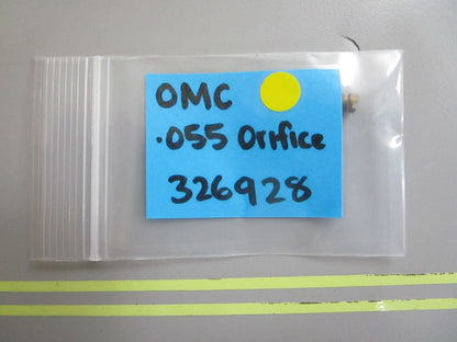 *NEW OEM* 0810 OMC Johnson Evinrude .055 Orifice 326928 0326928