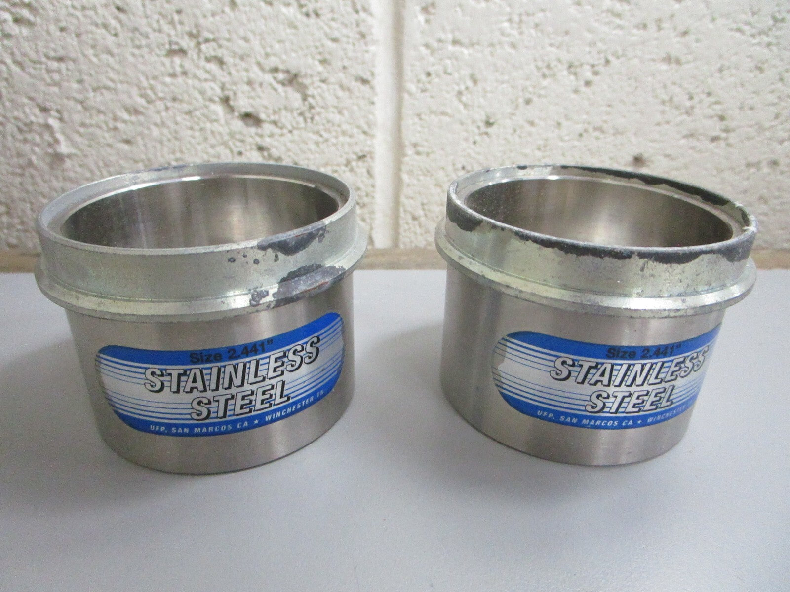 *NEW* 0820 Bearing Buddy Stainless Steel Wheel Bearing Protector Set 2441