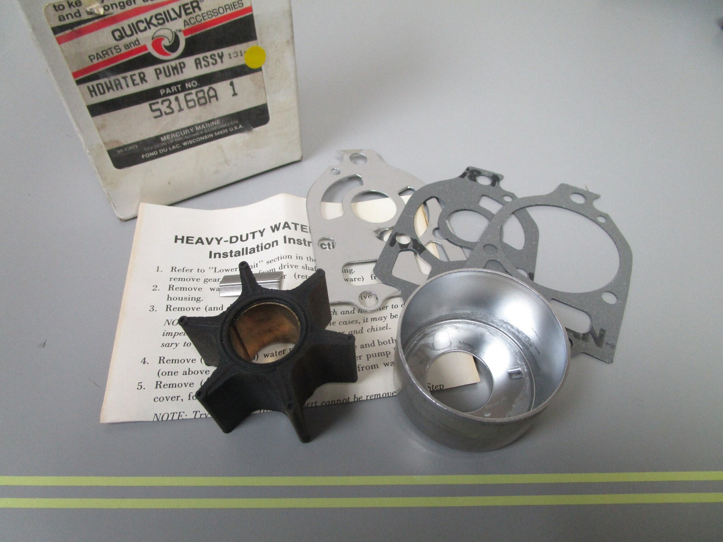 *NEW OEM* 0810 Mercury Quicksilver Water Pump Assembly 53168A1