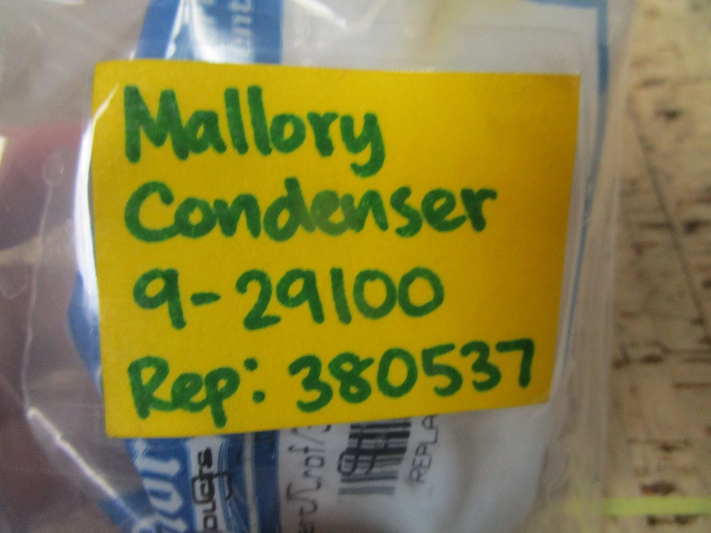 *NEW* 0750 Mallory CONDENSER 9-29100 Replaces 380537