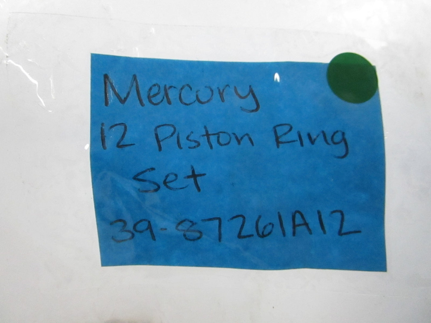 NEW OEM 39-87261A12 Mercury Quicksilver 12 Piston Ring Set 0810