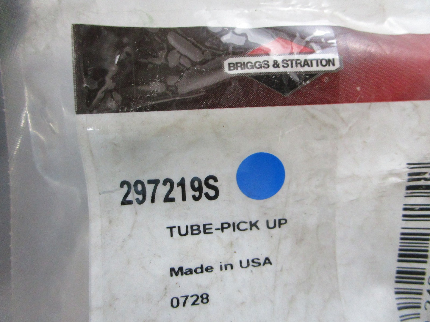 NEW OEM 297219S Briggs & Stratton Pick Up Tube 0810
