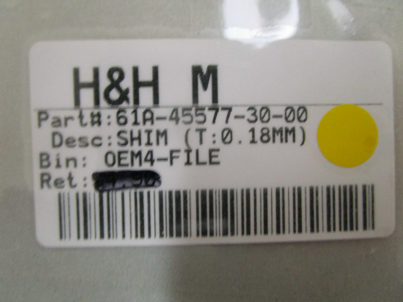 *NEW OEM* 0810 Yamaha (T:0.18MM) Shim 61A-45577-30-00