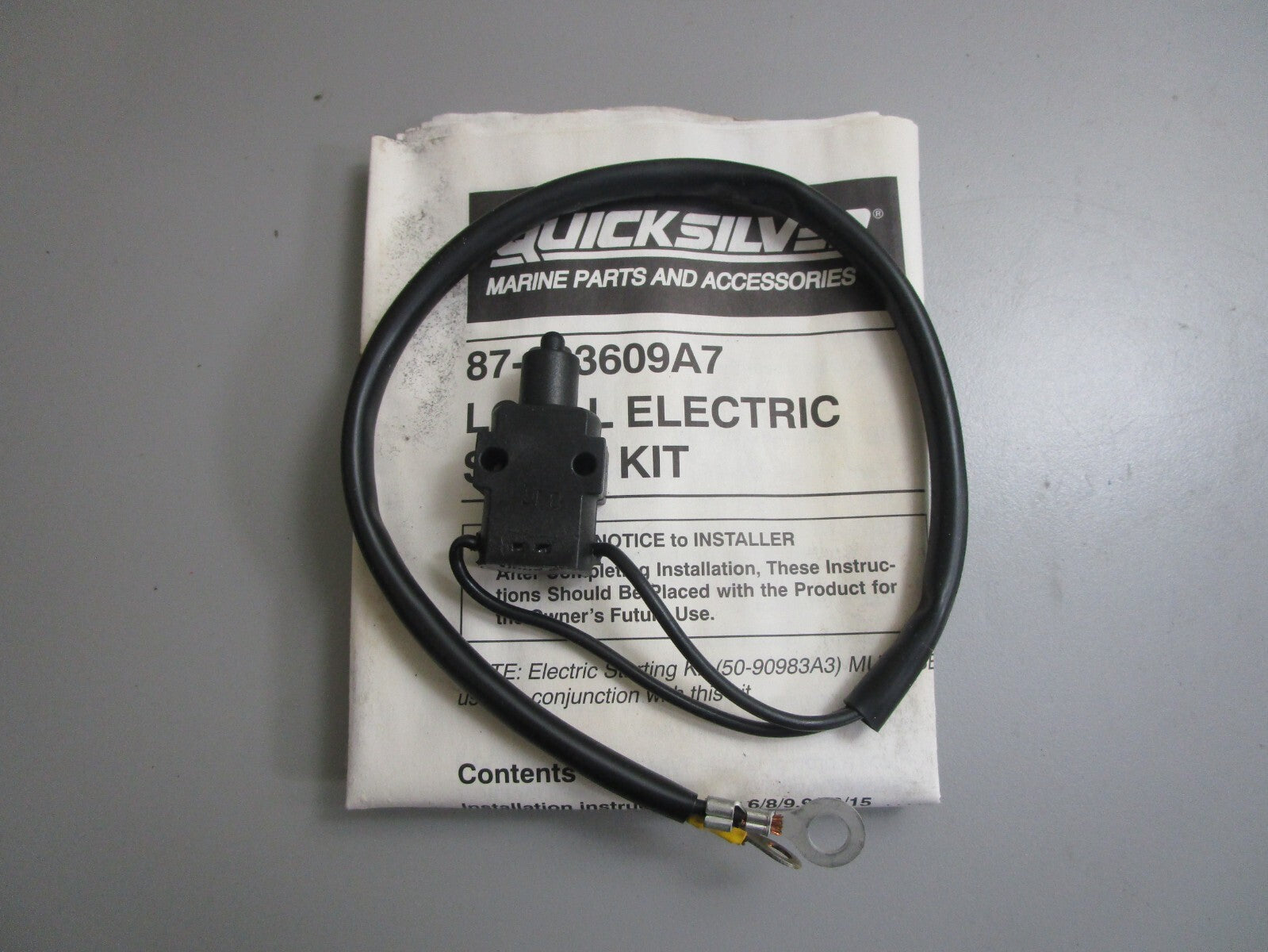 *NEW OEM* 0820 Mercury Quicksilver Switch Conversion Kit 87-823609A7