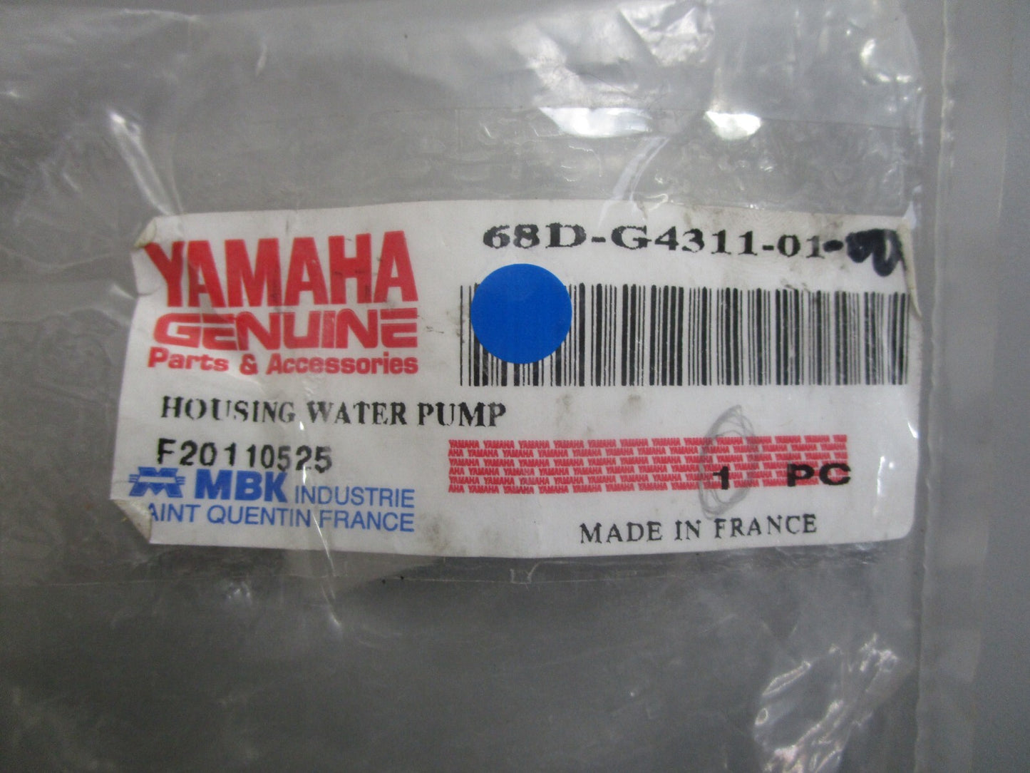 *NEW OEM* 0810 Yamaha Housing Water Pump 68D-G4311-01-00