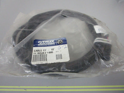 *NEW OEM* 0810 OMC Johnson Evinrude 10' 10GA Cable Assembly 587186 0587186