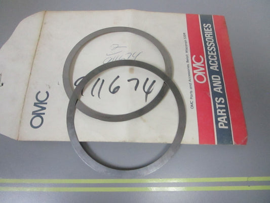 *NEW OEM* (LOT OF 2) 0810 OMC Johnson Evinrude Shim 911674 0911674