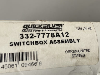 *NEW OEM* 0670 Mercury Quicksilver Switch Box Assembly 332-7778A12