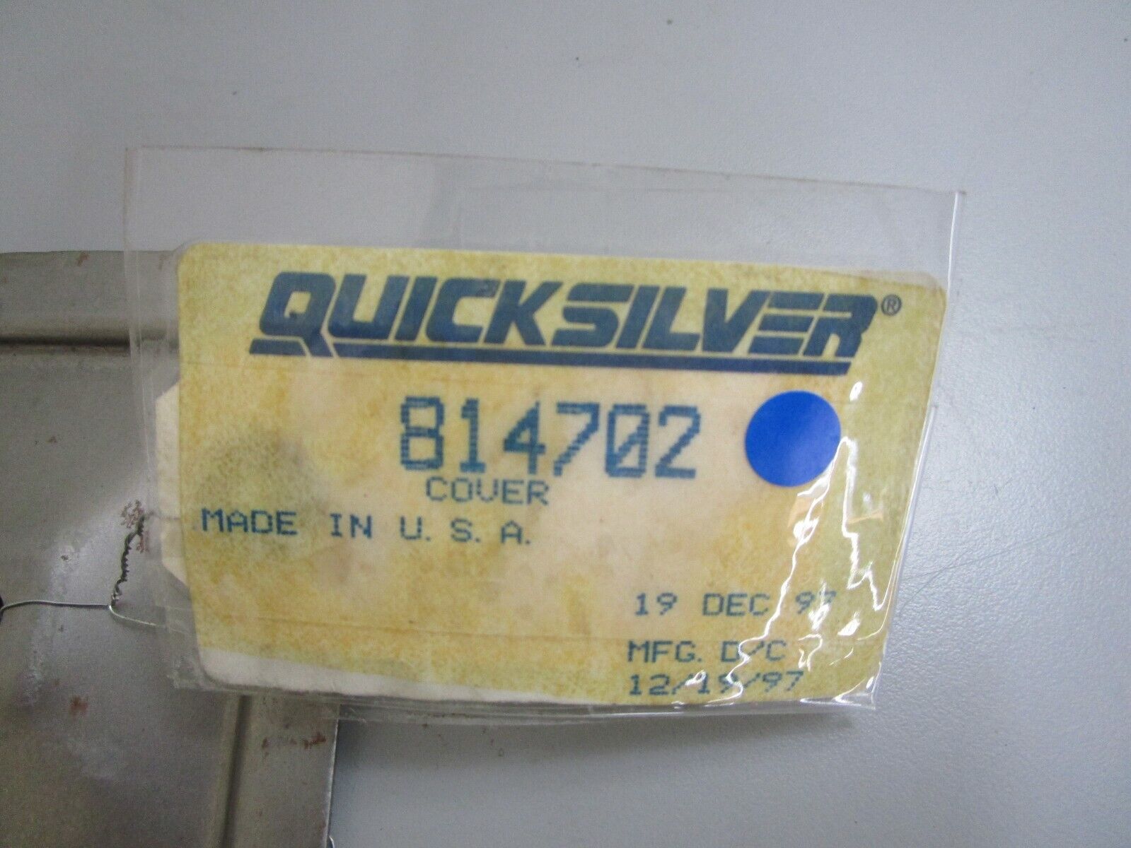 *NEW OEM* 0820 Mercury Quicksilver Cover 814702
