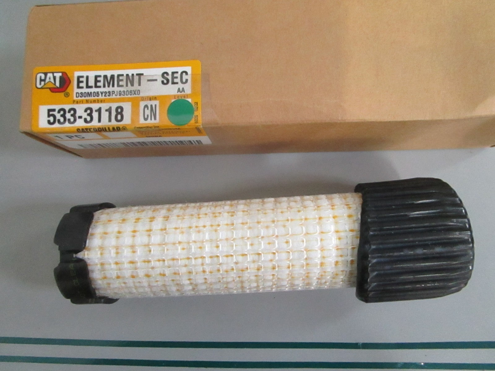 CAT NEW OEM Secondary Air Cleaner Element 533-3118 NOS Excavator Filter 0820