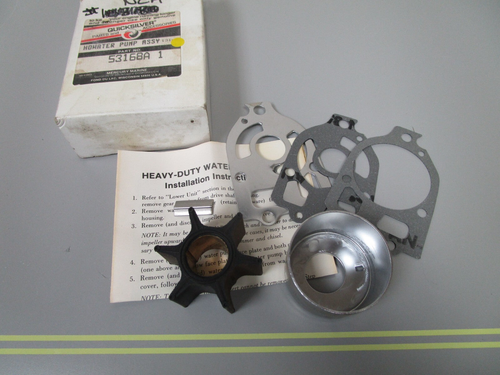 *NEW OEM* 0810 Mercury Quicksilver Water Pump Assembly 53168A1