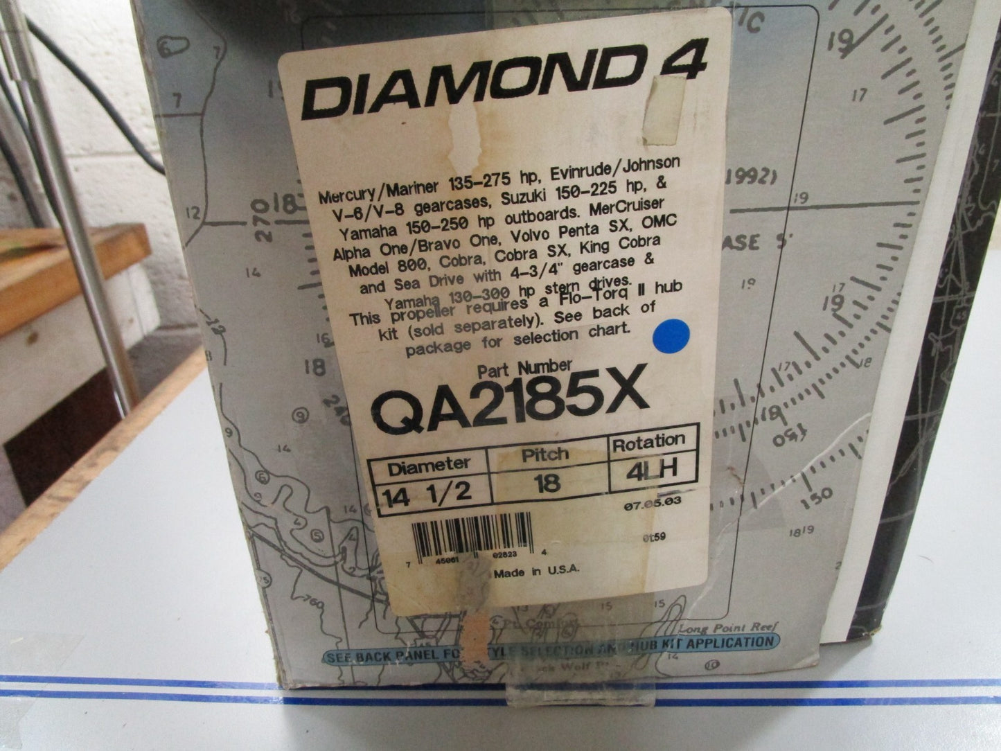 *NEW OEM* 0820 Mercury Quicksilver 14½×18 Propeller QA2185X