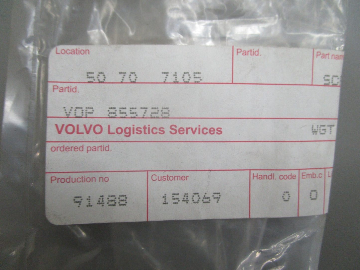 *NEW OEM* 0810 Volvo Penta Screw 855728