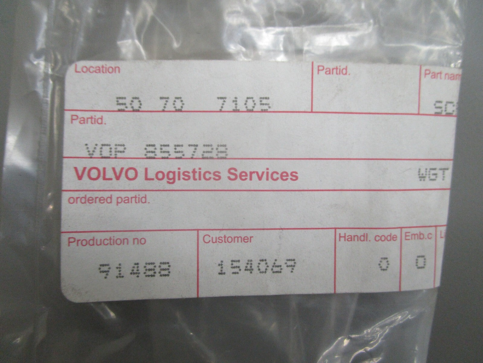 *NEW OEM* 0810 Volvo Penta Screw 855728