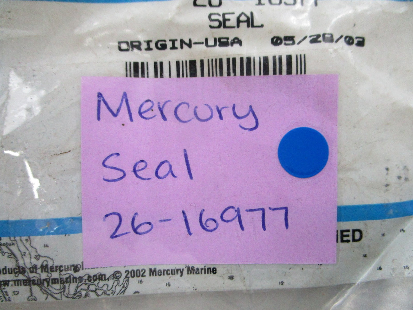 NEW OEM 26-16977 Mercury Quicksilver Seal 0810