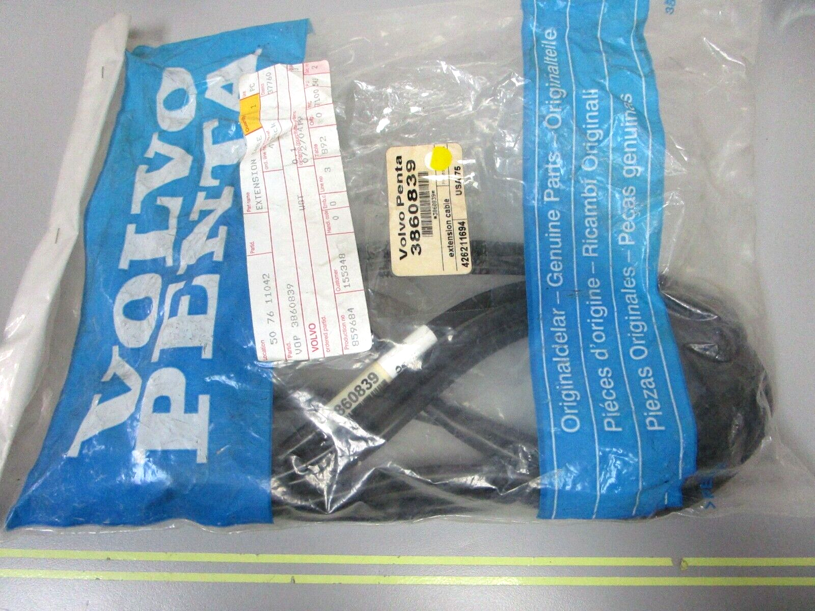 *NEW OEM* 0720 Volvo Penta Extension Cable 3860839