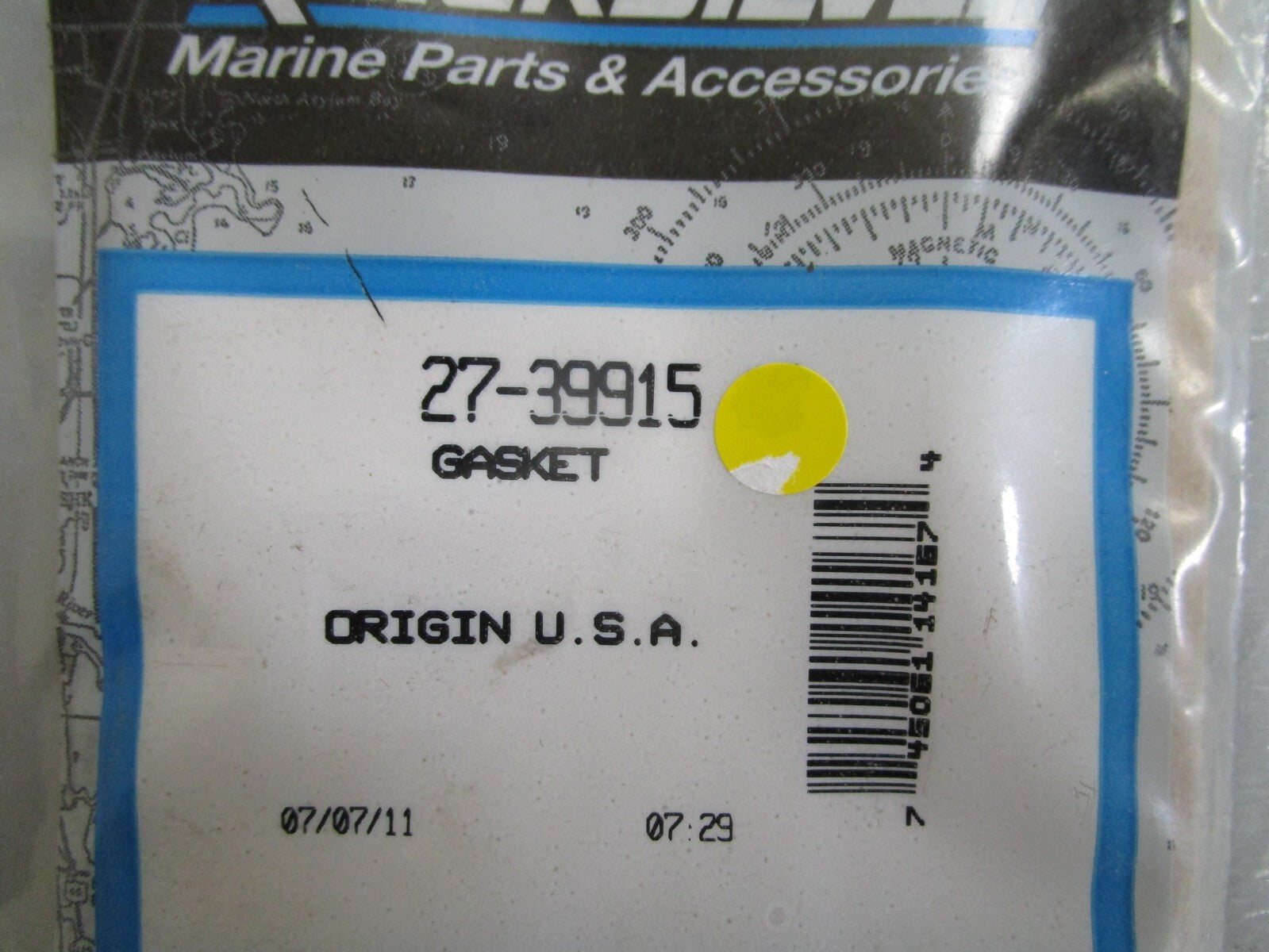 *NEW OEM* (LOT OF 2) 0810 Mercury Quicksilver Gasket 27-39915