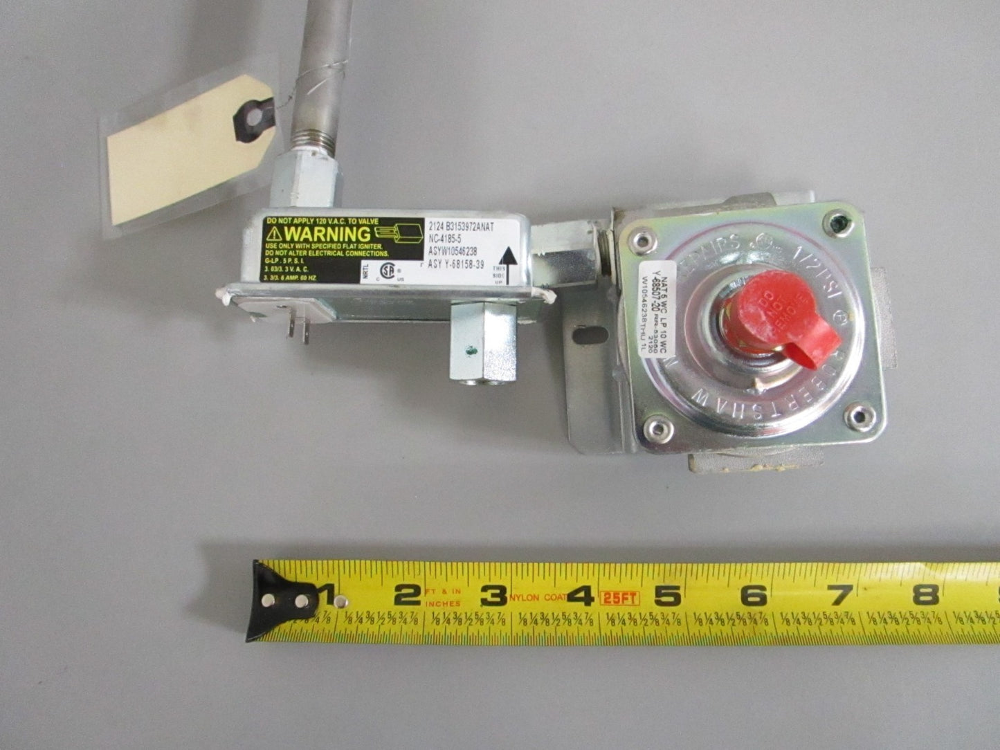 Whirlpool WPW10546238 Gas Range Oven Gas Valve Safety Valve NEW OEM 0820