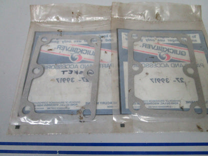 NEW OEM (LOT OF 2) 27-39917 Mercury Quicksilver Gasket 0810
