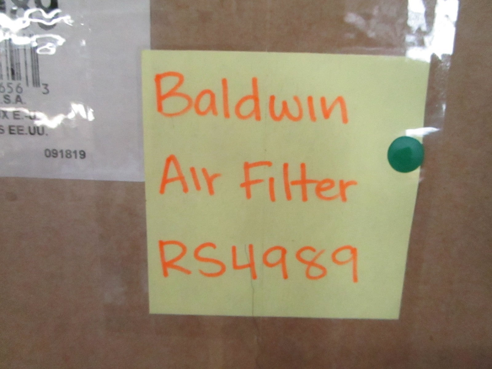 NEW RS4989 Baldwin Air Filter Rep: AF26207 Fleetguard 42847 Wix 87847 Dayco 0820