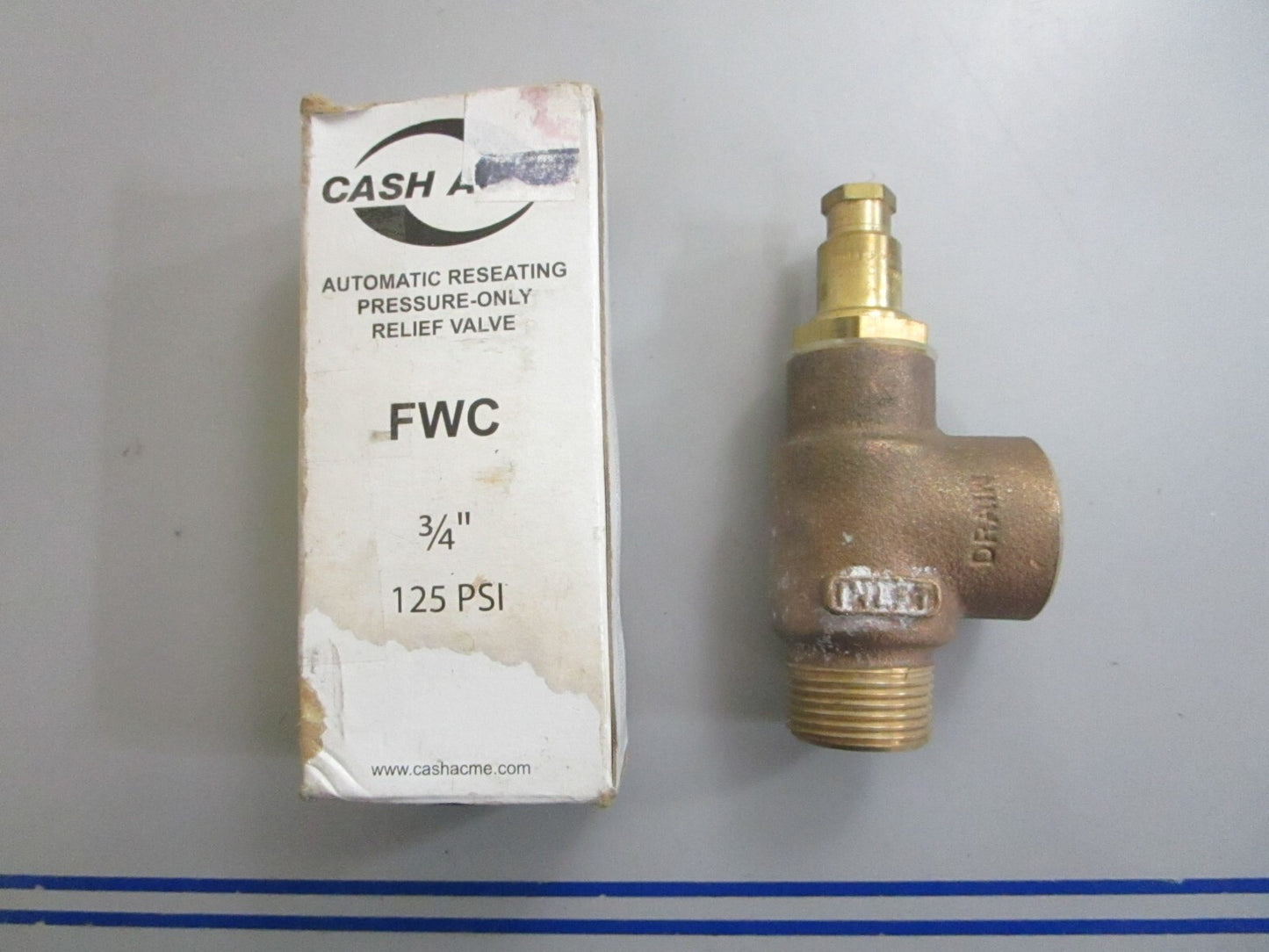 *NEW* 0820 Cash Acme FWC Pressure Relief Valve 09564-0125
